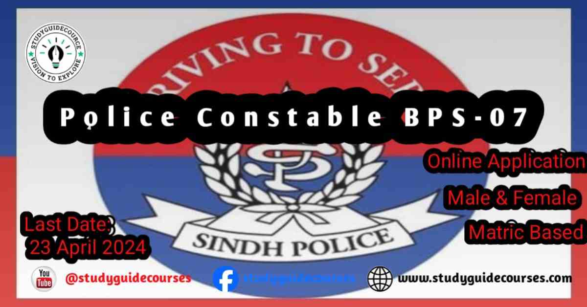Sindh-Govt Jobs in Police Department