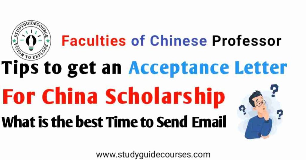 Acceptance letter for china scholarship