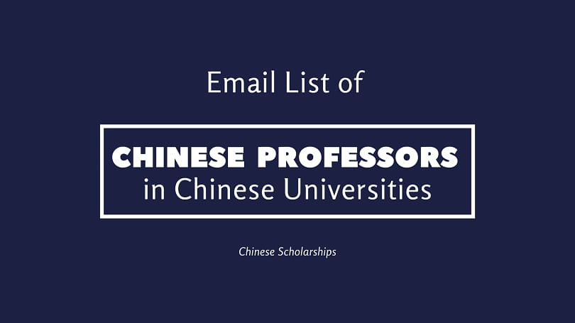 Chines Professor list