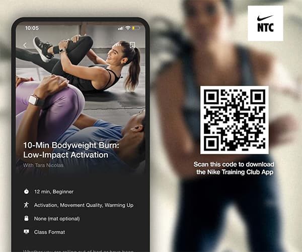 Nike Training Club helps in Personalized workouts for every fitness level and goal